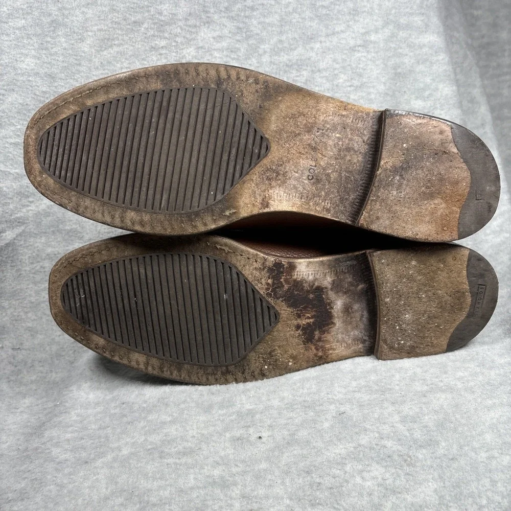 Cole Haan Chukka Men's‎ 13 Brown Leather Goodyear Welt GYW Stacked Heel C24531